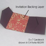 Make your own invitations - purple pocketfold - EnvelopMe.com