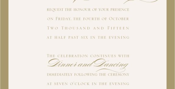 Traditional Elegant Invitation - www.envelopme.com