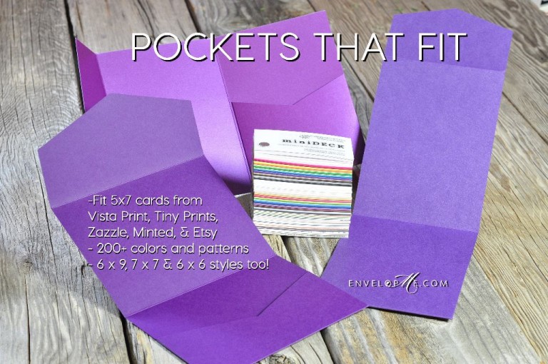Pockets that fit 5 x 7 Invitations? YES! We have them!